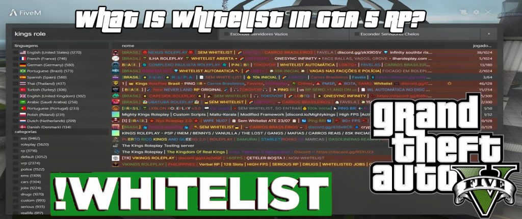 What is whitelist in GTA 5 RP?